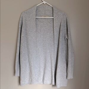 Loft grey knit open cardigan